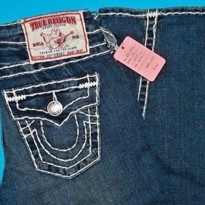 26 X 33 TRUE RELIGION JOEY SUPER T JEANS
